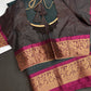 Kanchi Border Vintage Dharamvaram Green Silk Saree - SR001114