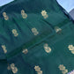 Dharmavaram Pattu Green Blue Semi Silk Saree - SR001116