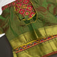Pink Green Patola Ikkat Lightweight Silk Saree - SR001117