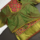 Pink Green Patola Ikkat Lightweight Silk Saree - SR001117
