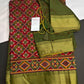Pink Green Patola Ikkat Lightweight Silk Saree - SR001117