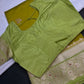 Green Raw Mango Lightweight Silk Saree | SR001123