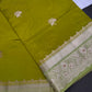 Green Raw Mango Lightweight Silk Saree | SR001123