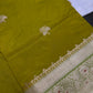 Green Raw Mango Lightweight Silk Saree | SR001123