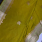 Green Raw Mango Lightweight Silk Saree | SR001123