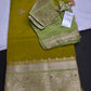 Green Raw Mango Lightweight Silk Saree | SR001123