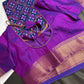 Purple Patola Ikkat Lightweight Silk Saree | SR001124