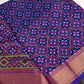 Purple Patola Ikkat Lightweight Silk Saree | SR001124