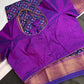 Purple Patola Ikkat Lightweight Silk Saree | SR001124