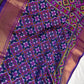 Purple Patola Ikkat Lightweight Silk Saree | SR001124