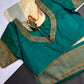 Semi Gadwal Chanderi Silk Paithani Cream Green Saree | SR001125