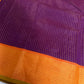 Vintage Checks Kanjeevaram Pattu Semi Purple Orange Silk Saree | SR001128