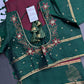 Pure Soft Silk Maroon Green Saree | SR001129