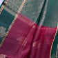 Pure Soft Silk Maroon Green Saree | SR001129