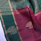 Pure Soft Silk Maroon Green Saree | SR001129