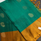 Pure Soft Silk Green Mustard Saree - SR001130