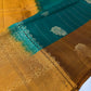Pure Soft Silk Green Mustard Saree - SR001130