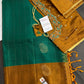 Pure Soft Silk Green Mustard Saree - SR001130