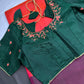 Pure Soft Silk Pinkish Orange Green Saree - SR001131