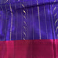Pure Soft Silk Blue Purple Saree - SR001133