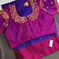 Pure Soft Silk Blue Purple Saree - SR001133