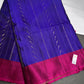Pure Soft Silk Blue Purple Saree - SR001133