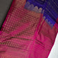 Pure Soft Silk Blue Purple Saree - SR001133
