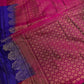 Pure Soft Silk Blue Purple Saree - SR001133