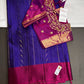 Pure Soft Silk Blue Purple Saree - SR001133