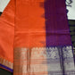 Pure Mangalgiri Peach Blue Saree - SR001134