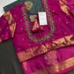 Dharmavaram Pattu Teal Pink Butta Saree - SR001135