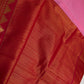 Pink Red Vintage Checked Semi Kanjivaram Pattu Saree - SR001136