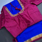 Blue Pure Mysore Silk Lightweight Saree - SR001137