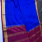 Blue Pure Mysore Silk Lightweight Saree - SR001137