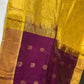 Pure Kuppadam Purple Yellow Saree - SR001138