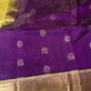 Pure Kuppadam Purple Yellow Saree - SR001138