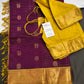 Pure Kuppadam Purple Yellow Saree - SR001138