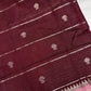 Plum Lightweight Raw Mango Style Silk Saree with Pink Pallu