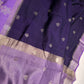 Purple Lightweight Raw Mango Style Silk Saree