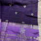 Purple Lightweight Raw Mango Style Silk Saree