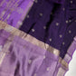 Purple Lightweight Raw Mango Style Silk Saree