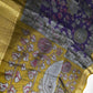 Purple Green Kalamkari Print Lightweight Semi Tussar Saree