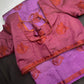 Purple Soft Art Silk Saree with Stitched Blouse
