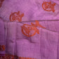 Purple Soft Art Silk Saree with Stitched Blouse
