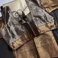Kanjeevaram Brocade Cream Purple Silk Saree