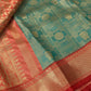 Kanjeevaram Meena Brocade Sea Green Silk Saree