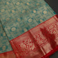 Kanjeevaram Meena Brocade Sea Green Silk Saree