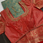 Kanjeevaram Meena Brocade Sea Green Silk Saree