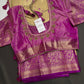 Kanjeevaram Meena Brocade Gold Green Silk Saree