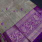 Kanjeevaram Meena Brocade Gold Green Silk Saree